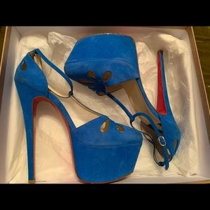 Christian Louboutin Blue Heels